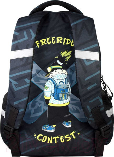 Изображение товара Школьный рюкзак Феникс+ Пингвин-сноубордист / 61258