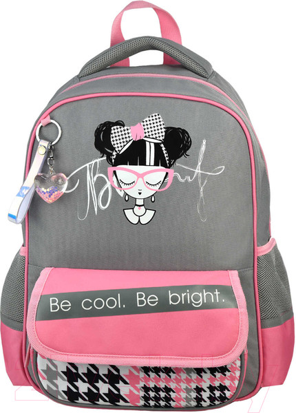 Изображение товара Школьный рюкзак Феникс+ Девочка с бантом / 61413