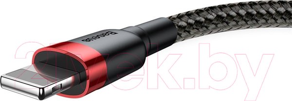 Изображение товара Кабель Baseus Cafule USB For Lightning / CALKLF-C19 (2м, черный/красный)