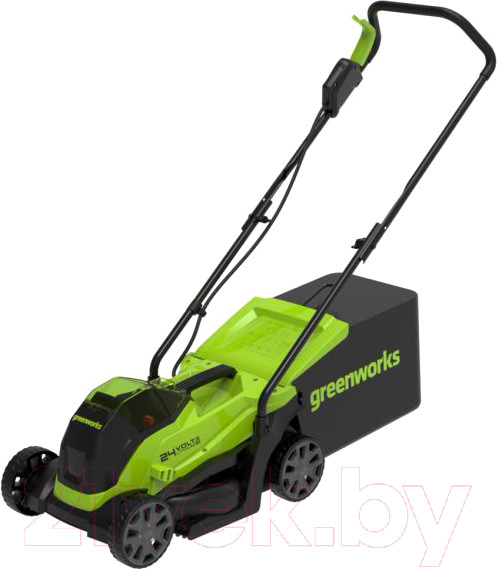 Изображение товара Газонокосилка аккумуляторная Greenworks GD24LM33 бесщеточная 24V 33см / 2516107 (без АКБ и ЗУ)