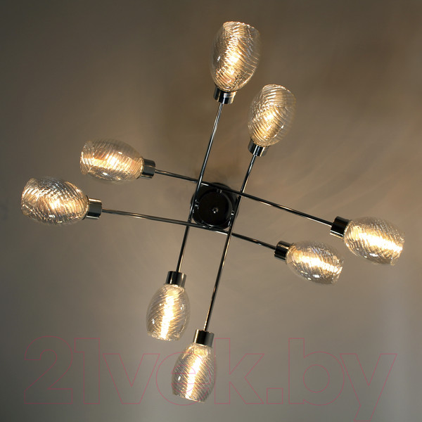 Изображение товара Люстра Элетех 21267-3/8 НПБ 01-8х40-110 Е14 / 1005404903