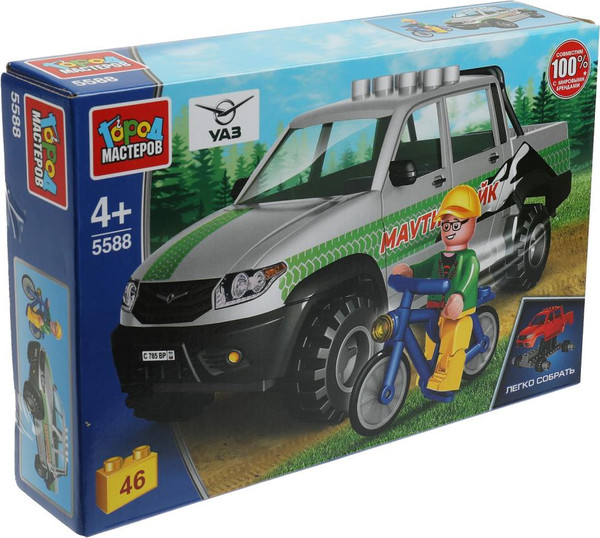 Изображение товара Конструктор Город мастеров Uaz Pickup / SB-5588 (46эл)