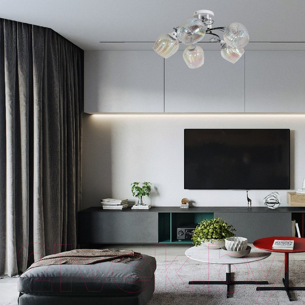 Изображение товара Люстра Элетех 21306-7/5 НПБ 01-5х60-156 Е27 / 1005404942