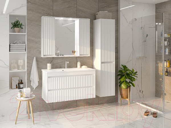 Изображение товара Шкаф-пенал для ванной Brevita Balaton 35 L / BAL-05035-01-2Л