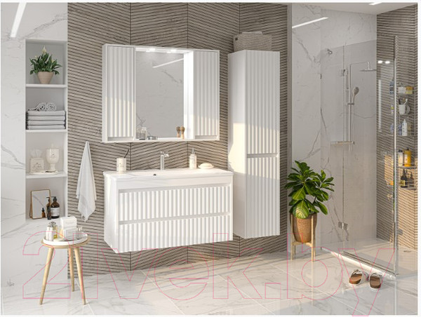 Изображение товара Шкаф-пенал для ванной Brevita Balaton 35 R / BAL-05035-01-2П