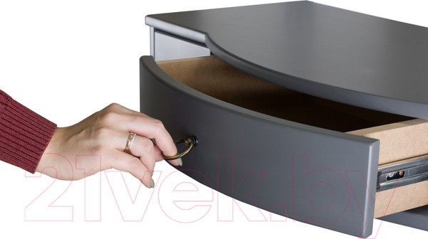 Изображение товара Консольный столик Мебелик Берже 15 (серый графит)