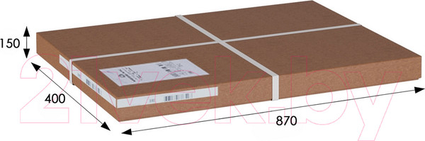 Изображение товара Консольный столик Мебелик Берже 15 (серый графит)