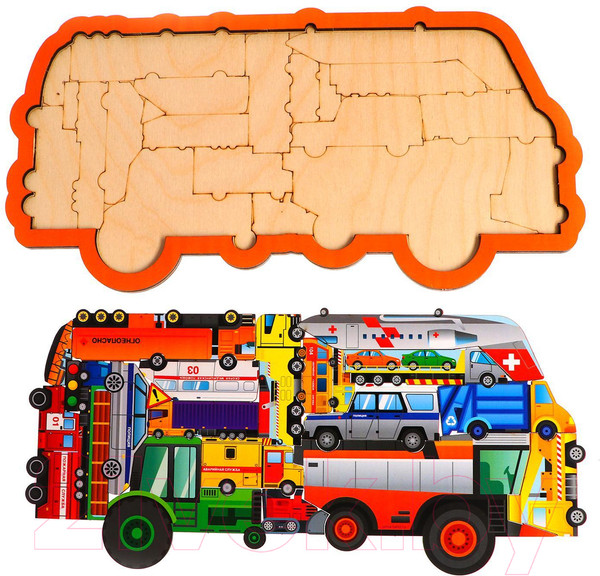 Изображение товара Развивающая игра Лесная мастерская Головоломка Спецтранспорт / 6537180