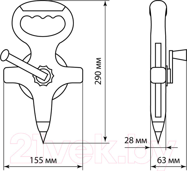 Изображение товара Мерная лента TDM Рубин SQ1018-0401