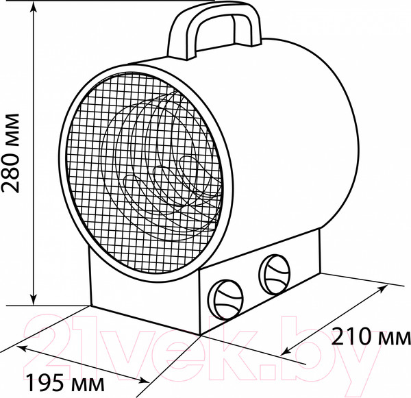 Изображение товара Тепловая пушка электрическая TDM SQ2520-0108