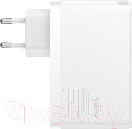 Изображение товара Зарядное устройство сетевое Baseus GaN5 Pro Fast Charger 2C+U 140W / CCGP100202 (белый)