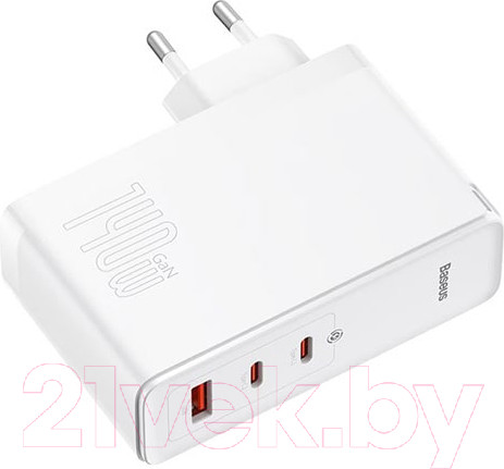 Изображение товара Зарядное устройство сетевое Baseus GaN5 Pro Fast Charger 2C+U 140W / CCGP100202 (белый)