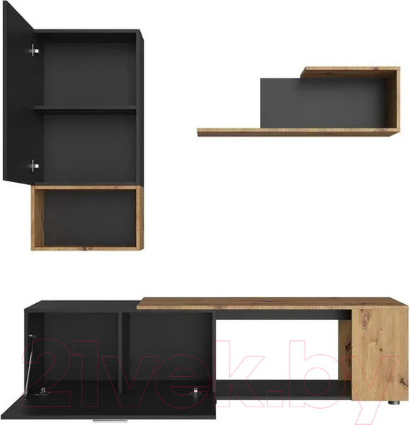 Изображение товара Горка НК Мебель Sviss / 71297248 (черный/дуб артизан)