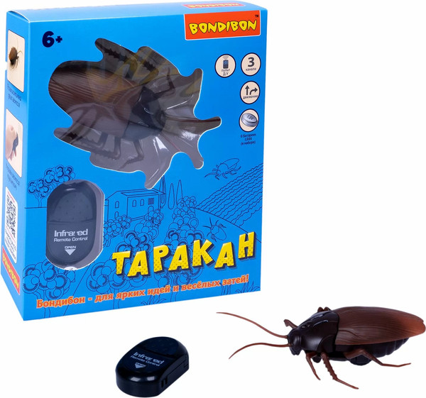 Изображение товара Радиоуправляемая игрушка Bondibon Таракан / ВВ5913