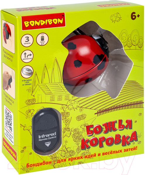 Изображение товара Игрушка на пульте управления Bondibon Божья коровка / ВВ5910