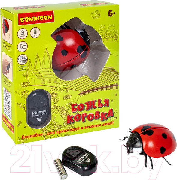 Изображение товара Игрушка на пульте управления Bondibon Божья коровка / ВВ5910