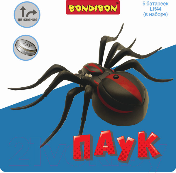 Изображение товара Радиоуправляемая игрушка Bondibon Паук / ВВ5912