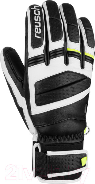 Изображение товара Перчатки лыжные Reusch Master Pro / 6101109-7746 (р-р 9, Black/White/Safety Yellow)