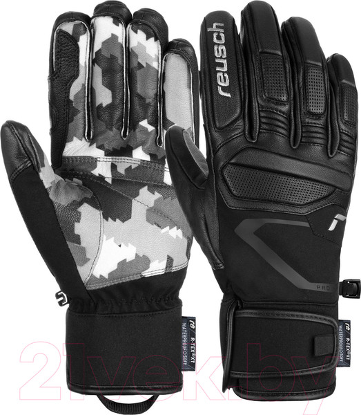 Изображение товара Перчатки лыжные Reusch Marco Schwarz / 6201112-7755 (р-р 8, Black/Grey Camo)