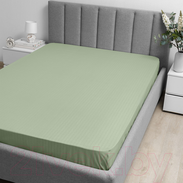 Изображение товара Простыня Волшебная ночь Волшебная ночь Smoke Green ВНрез 140x200 / 8709/6