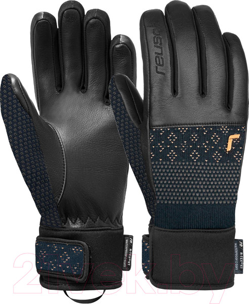 Изображение товара Перчатки лыжные Reusch Petra Vlhova R-Tex Xt / 6231271-4470 (р-р 7, Dress Blue/Gold)