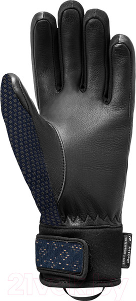 Изображение товара Перчатки лыжные Reusch Petra Vlhova R-Tex Xt / 6231271-4470 (р-р 7.5, Dress Blue/Gold)