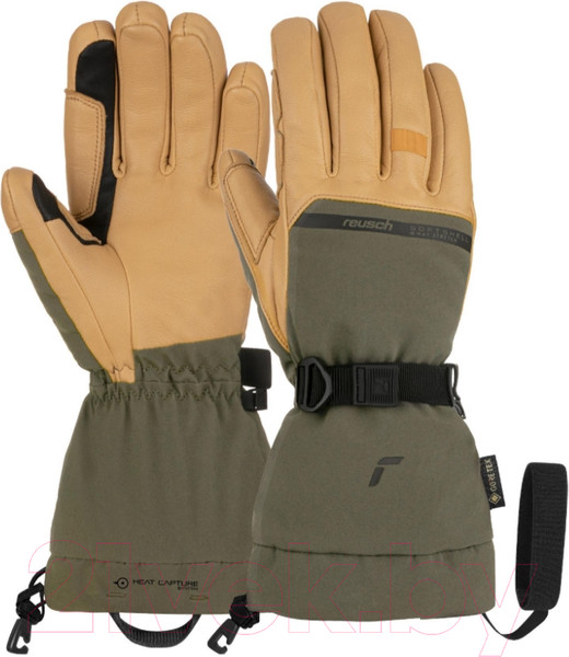Изображение товара Перчатки лыжные Reusch Discovery Gore-Tex Touch-Tec / 6202305-5490 (р-р 9, Burnt Olive/Camel)
