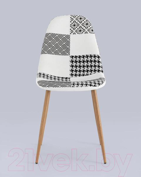 Изображение товара Стул Stool Group Валенсия SN OS-001P Patchwork Bw (пэчворк черно-белый)