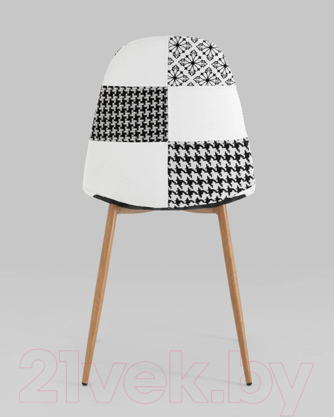 Изображение товара Стул Stool Group Валенсия SN OS-001P Patchwork Bw (пэчворк черно-белый)