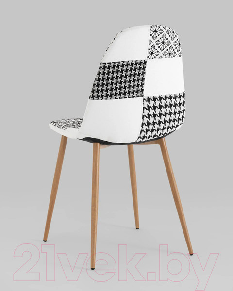 Изображение товара Стул Stool Group Валенсия SN OS-001P Patchwork Bw (пэчворк черно-белый)