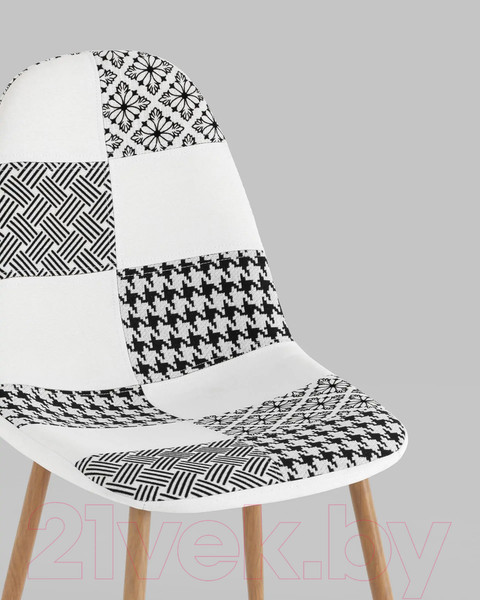 Изображение товара Стул Stool Group Валенсия SN OS-001P Patchwork Bw (пэчворк черно-белый)