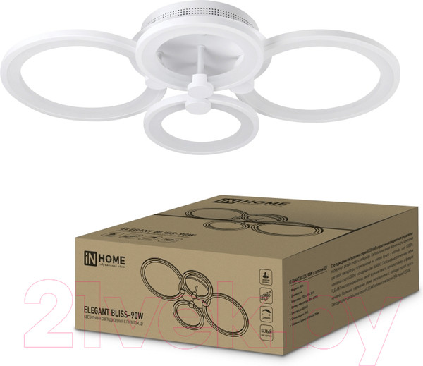 Изображение товара Потолочный светильник INhome Elegant Bliss-W 90Вт 230В 3000-6500K 7000Лм / 4690612035444