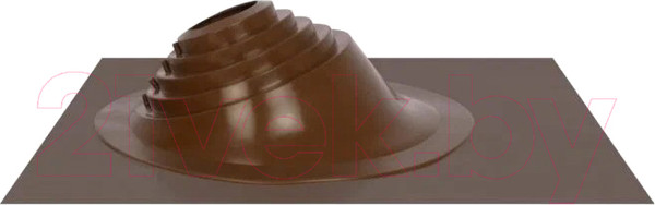 Изображение товара Проходка кровельная Везувий №17 75-200мм угловая (коричневый)