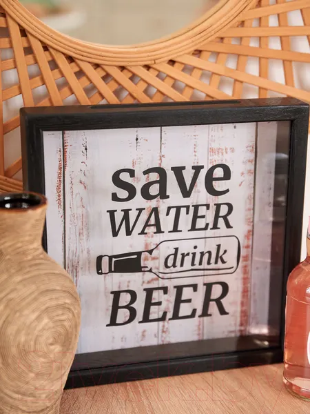 Изображение товара Копилка для пробок Richwood Save Water / beer2626-3g/black (черный)