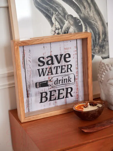 Изображение товара Копилка для пробок Richwood Save Water / beer2626-3g/natural (дерево)