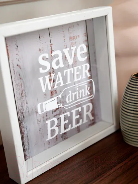 Изображение товара Копилка для пробок Richwood Save Water / beer2626-3g/white (белый)
