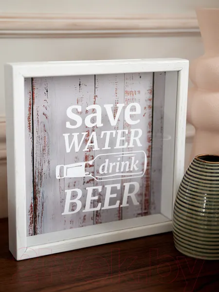 Изображение товара Копилка для пробок Richwood Save Water / beer2626-3g/white (белый)