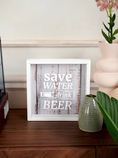 Изображение товара Копилка для пробок Richwood Save Water / beer2626-3g/white (белый)