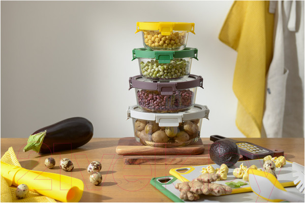 Изображение товара Контейнер Smart Solutions SFE-SS-CN-GLS-GR-1.3 (светло-серый)