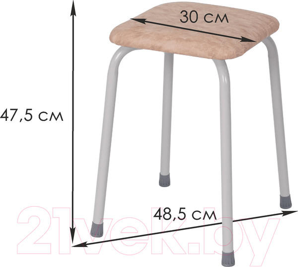 Изображение товара Табурет ЗМИ Пенек крепкий / ТР 224 (серый/бежевый)