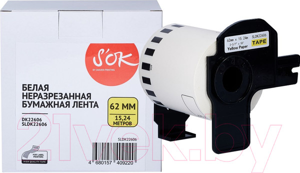 Изображение товара Картридж-лента S'OK SLDK22606