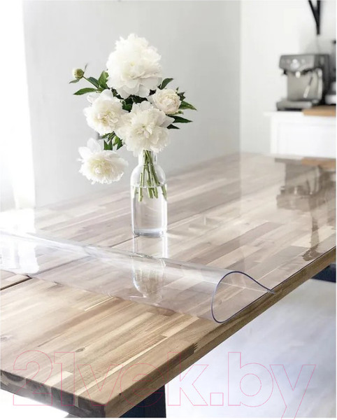 Изображение товара Пленка защитная для стола Krekerdecor Прямоугольник 60x160см / 6016018 (гладкий)