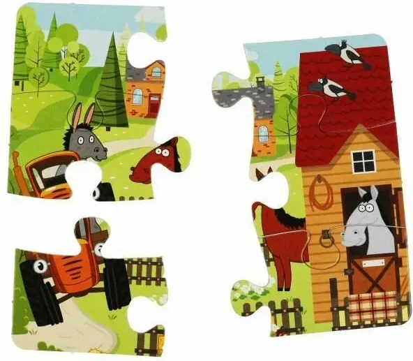 Изображение товара Книга-пазл Умка Синий Трактор. Веселая ферма