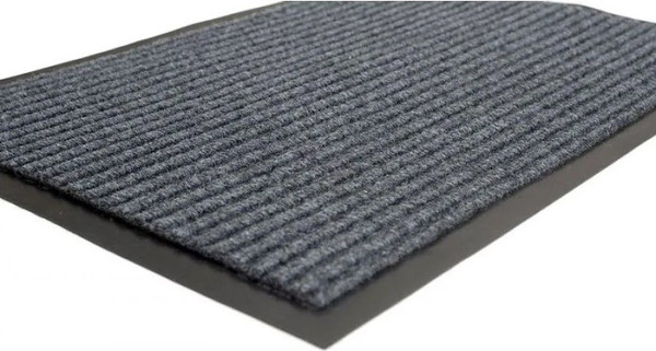 Изображение товара Коврик грязезащитный Kovroff Стандарт ребристый 90x150 / 21002 (серый)