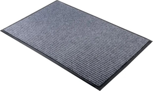 Изображение товара Коврик грязезащитный Kovroff Стандарт ребристый 90x150 / 21002 (серый)