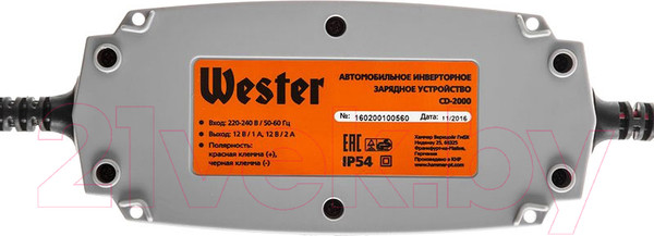 Изображение товара Зарядное устройство для аккумулятора Wester CD-2000