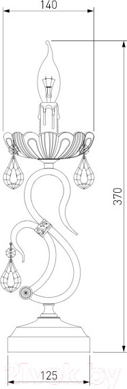 Изображение товара Прикроватная лампа Евросвет Etna 12205/1T (белый)