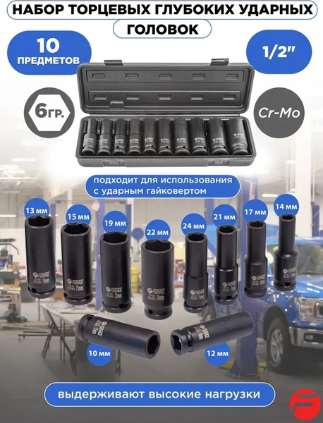Изображение товара Набор головок слесарных Forsage F-4107-5MPB (16223)
