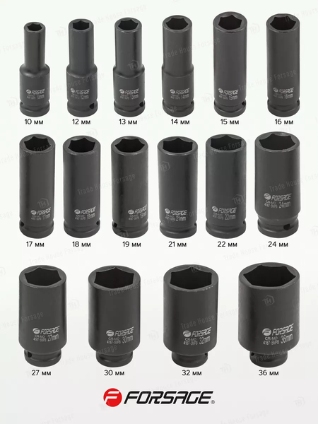 Изображение товара Набор головок слесарных Forsage F-4167-5MPB (16242)