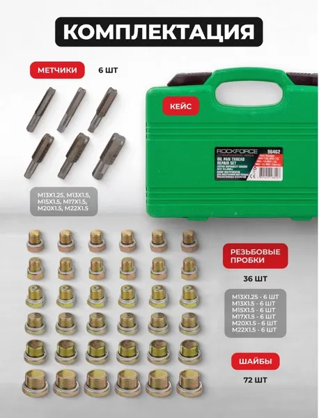 Изображение товара Резьбонарезной набор RockForce RF-964G2 (17275)